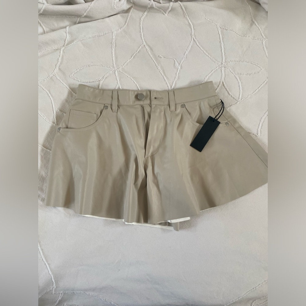 BlankNYC Faux Leather Shorts (skort) Size 25 NWT